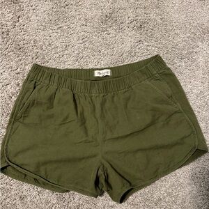 Madewell Olive Green Athletic Shorts